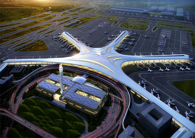 Qingdao jiaodong airport - metal roofing project