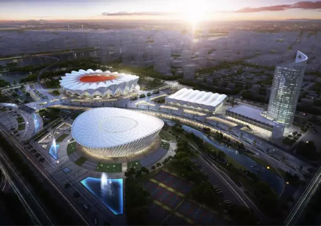 Xi 'an Olympic sports center - metal roofing project